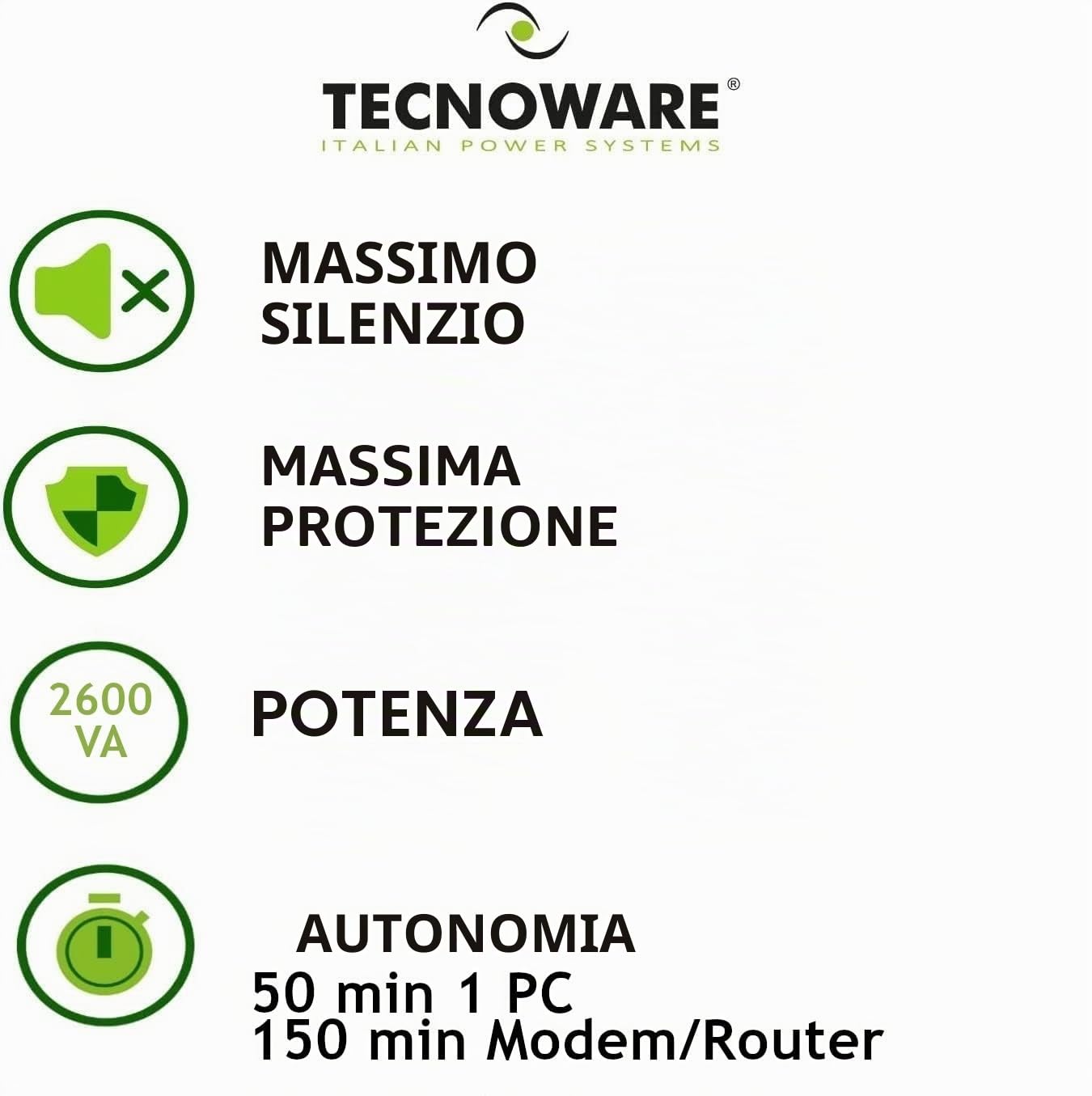 Tecnoware UPS non ordinabile