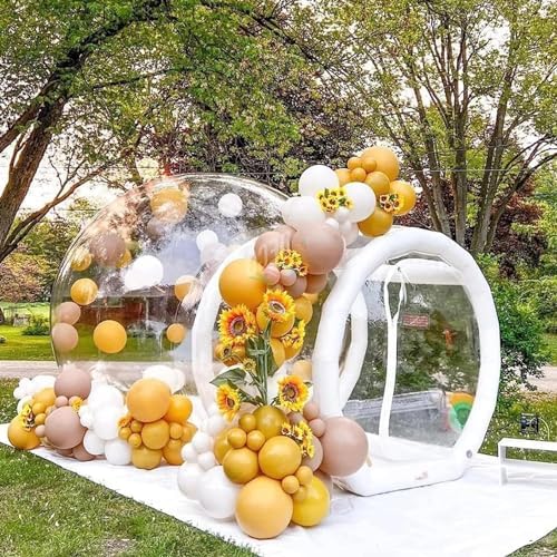 Inflatable Bubble House with Air Blower - Transparent Dome for Party, Wedding, Kids Play, Garden Tent with Electric Pump