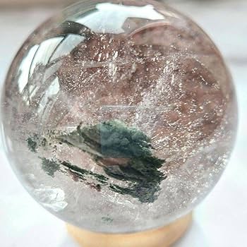 Amazon.co.jp: ピンクガーデンクォーツ 庭園水晶 苔入り 天然石