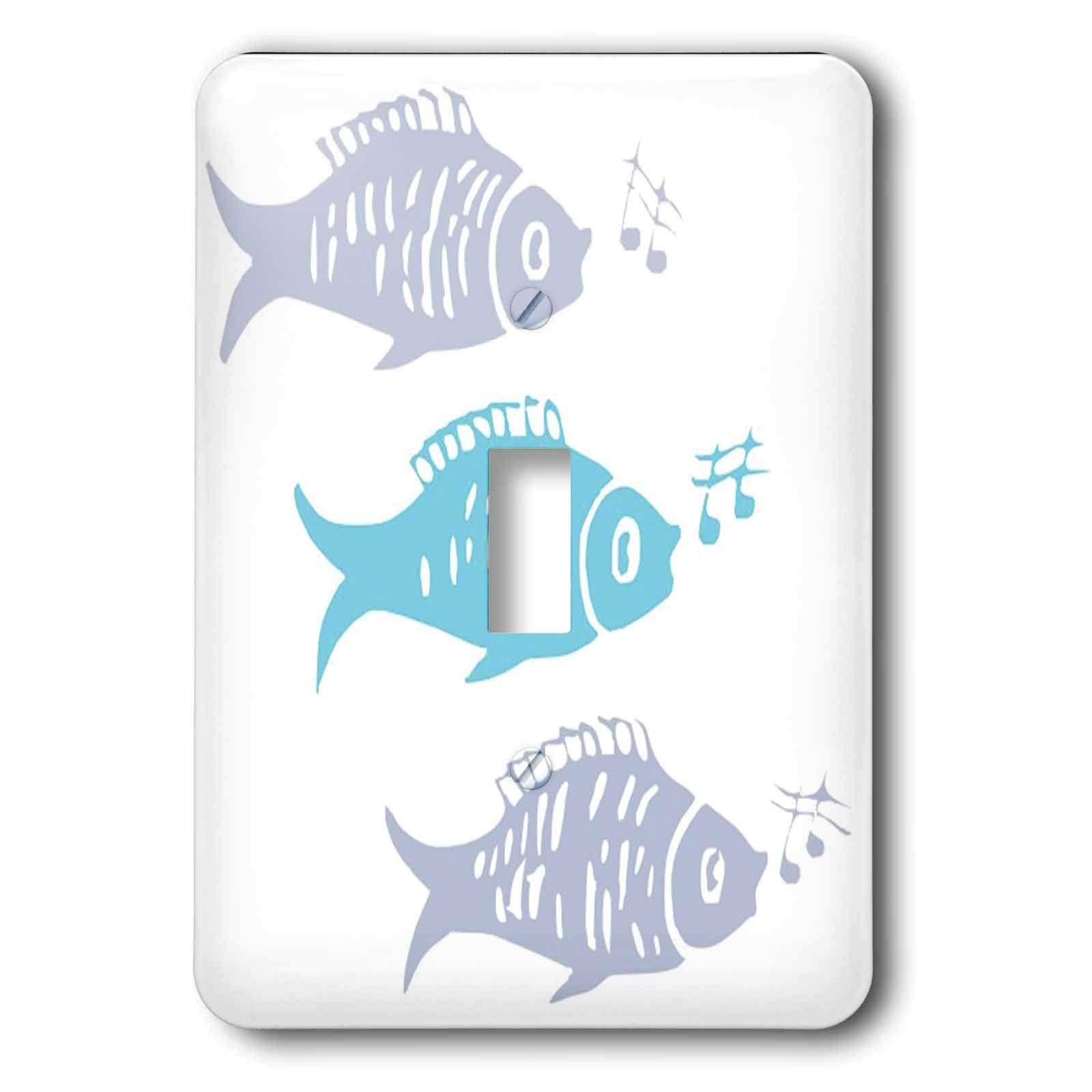 Interruptor individual de diseño marino turquesa y gris para decorar salones modernos