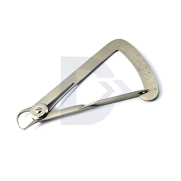 Iwanson Dental Gauge Crown Measuring Spring Wax Caliper Vernier 0-10mm Diamonds Jewelry Stones Measure Tools