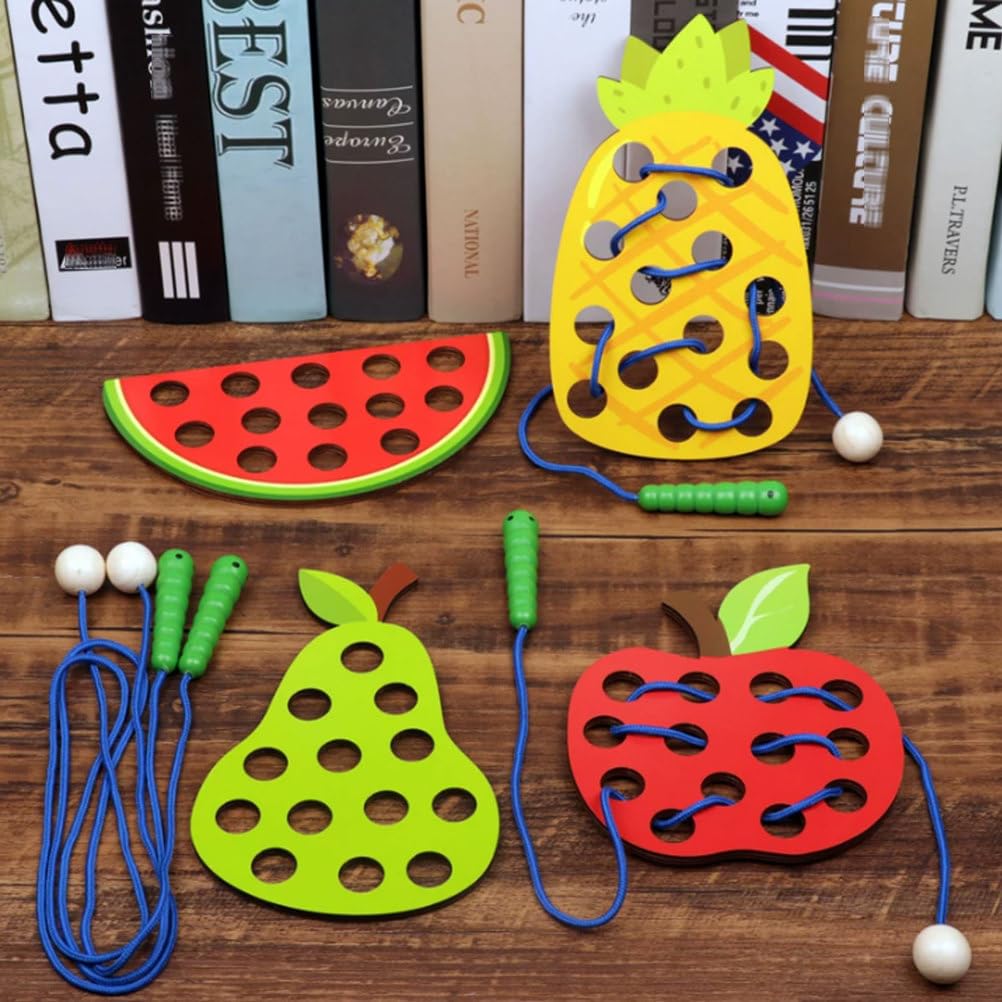 Giocattolo Montessori Intreccio con Frutta Mangiare