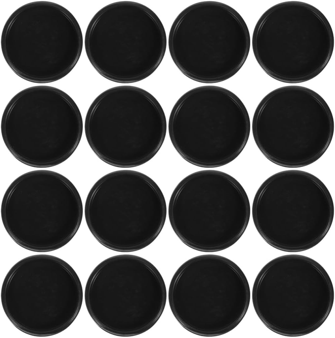 VOSAREA 100pcs Black Plastic Loose Leaf Binder Discs for Photo Albums and Notebooks, Versatile Use with Creative Design, Suitable for Weddings and Birthday Events