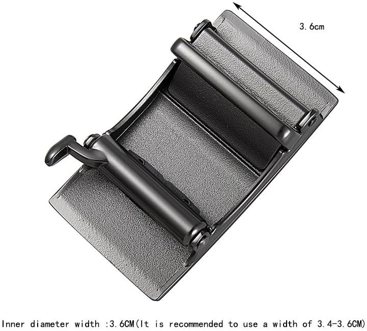 Black Square Matte Metal Men's Belt Buckle Business Casual Suit Accessories