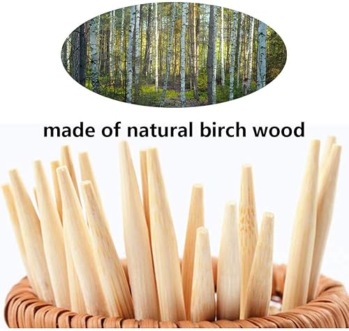 Miniatura 4 de HANSGO 280 pinchos de manzana de caramelo a granel, palitos de bambú de 8 pulgadas, palitos de maíz para perros, palitos de piruleta, salchicha,