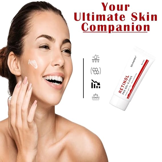 Retinol Gel 0.025 Vitamin A Repairs Fine Lines & Wrinkles, Scar Treatment, Sun Spots, Anti-Aging Formula (35 Gram / 1.23 Oz)