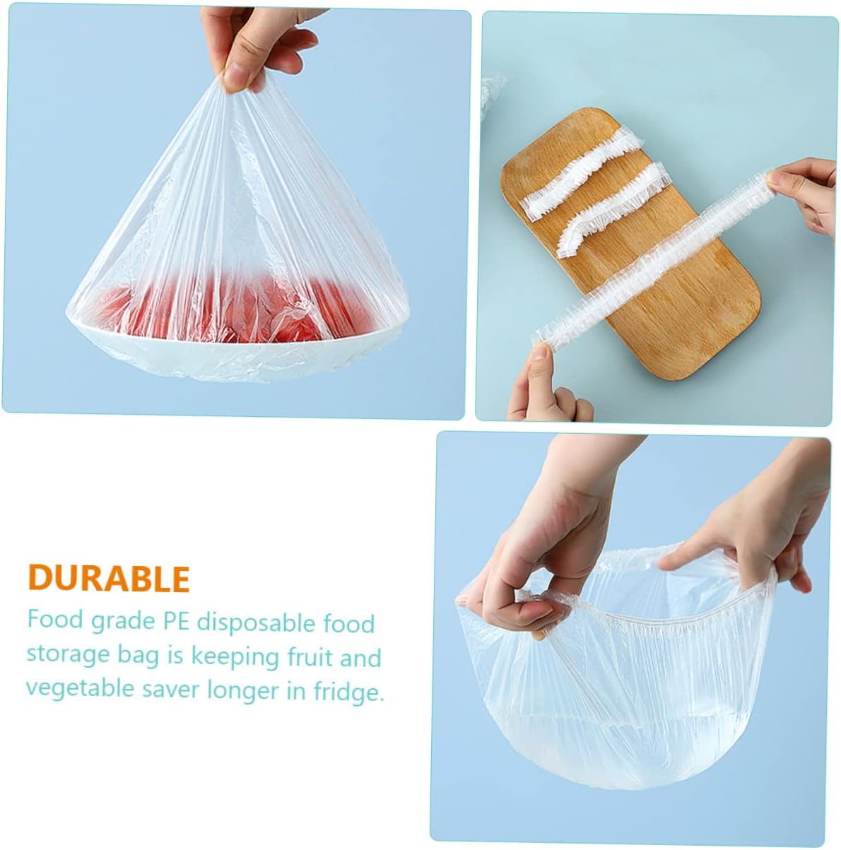 Elastic Bowl Covers Reusable Food Covers Bowl Plastic Wrap for Storage and Preservation