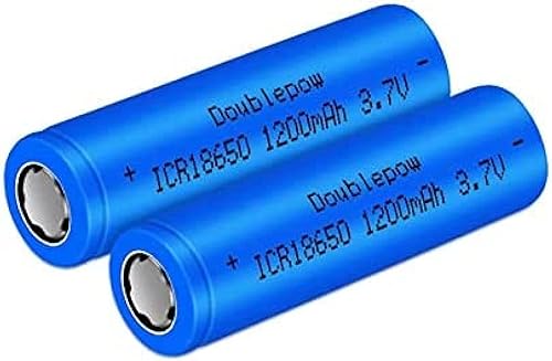 LABDIP Baterías Recargables De Iones De Litio De 3,7 V Y 1200 MAh, Baterías De Alta Capacidad para Linterna, Dron, Faro Delantero, Baterías De Coche