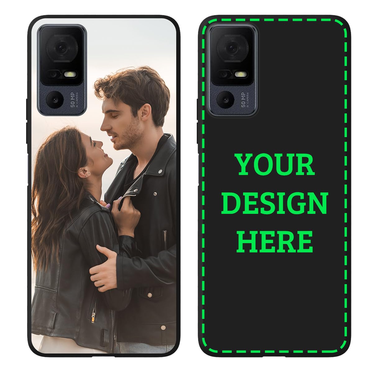 Custom Phone Case for Lively Jitterbug Smart 4/ TCL 40 XL/40T T608DL, Personalized Picture Photo Logo Name Text Design Cover, Customized Soft Thin