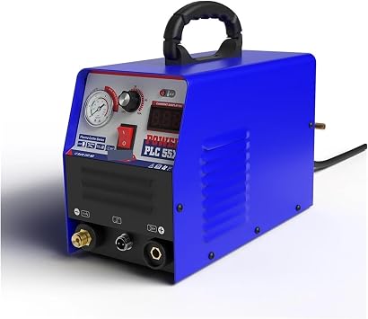 Plasma Cutter, Plasmargon Plasma Cutter Cut 55X Air Cutting Machine CNC Low Frequenc IGBT Metal Machinery 55A for DIY & Home Workshops