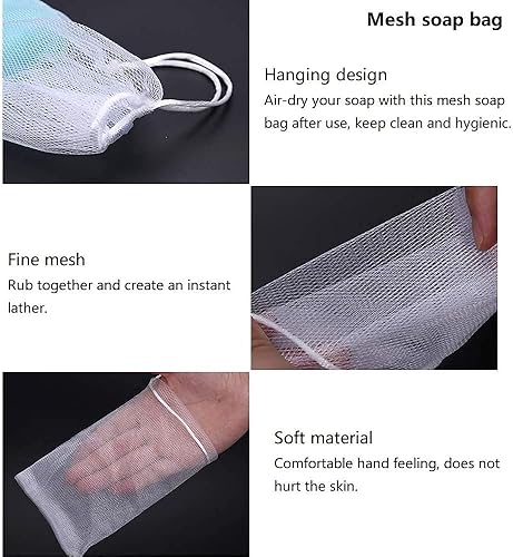 Miniatura 5 de Vonpri Contenedor de jabón, estuche portátil para baño y cocina (color negro, 2 piezas)