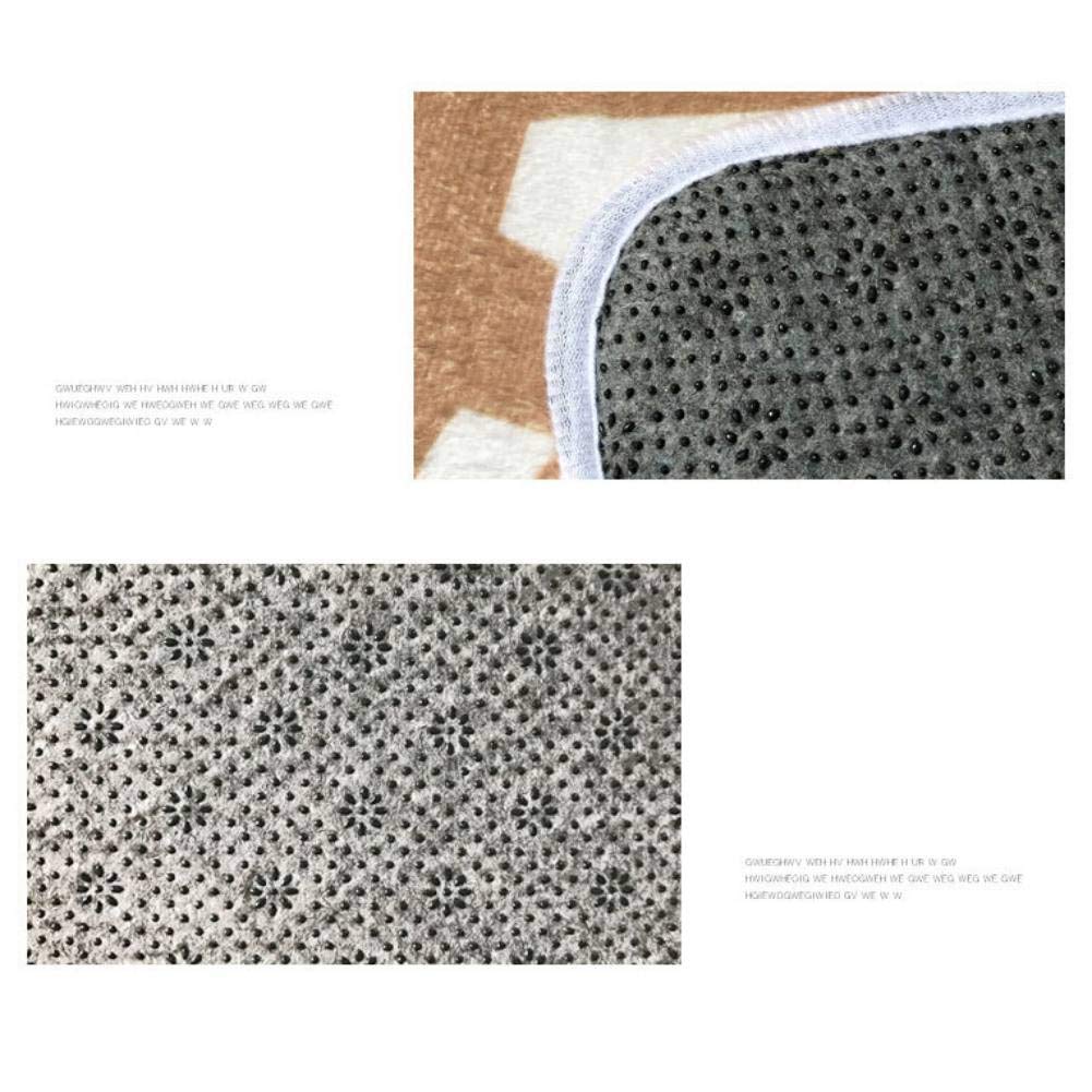 Tapis De Noël 3D Père Noël 140x140 Cm - Dessin Illusion Optique, Peluche Douce, Antidérapant, Déco Salon Fêtes - 8