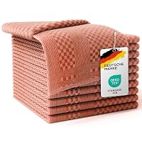 Lot De 10 Torchons De Cuisine 100% Coton LEFUNDA 220 GSM - Super Absorbants 50x70cm Bleu