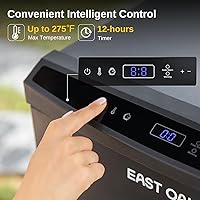 Vista 6 de EAST OAK Ahumador eléctrico de 30 pulgadas para exteriores Humos hasta 6 veces más largos en una sola carga Cargador de virutas lateral