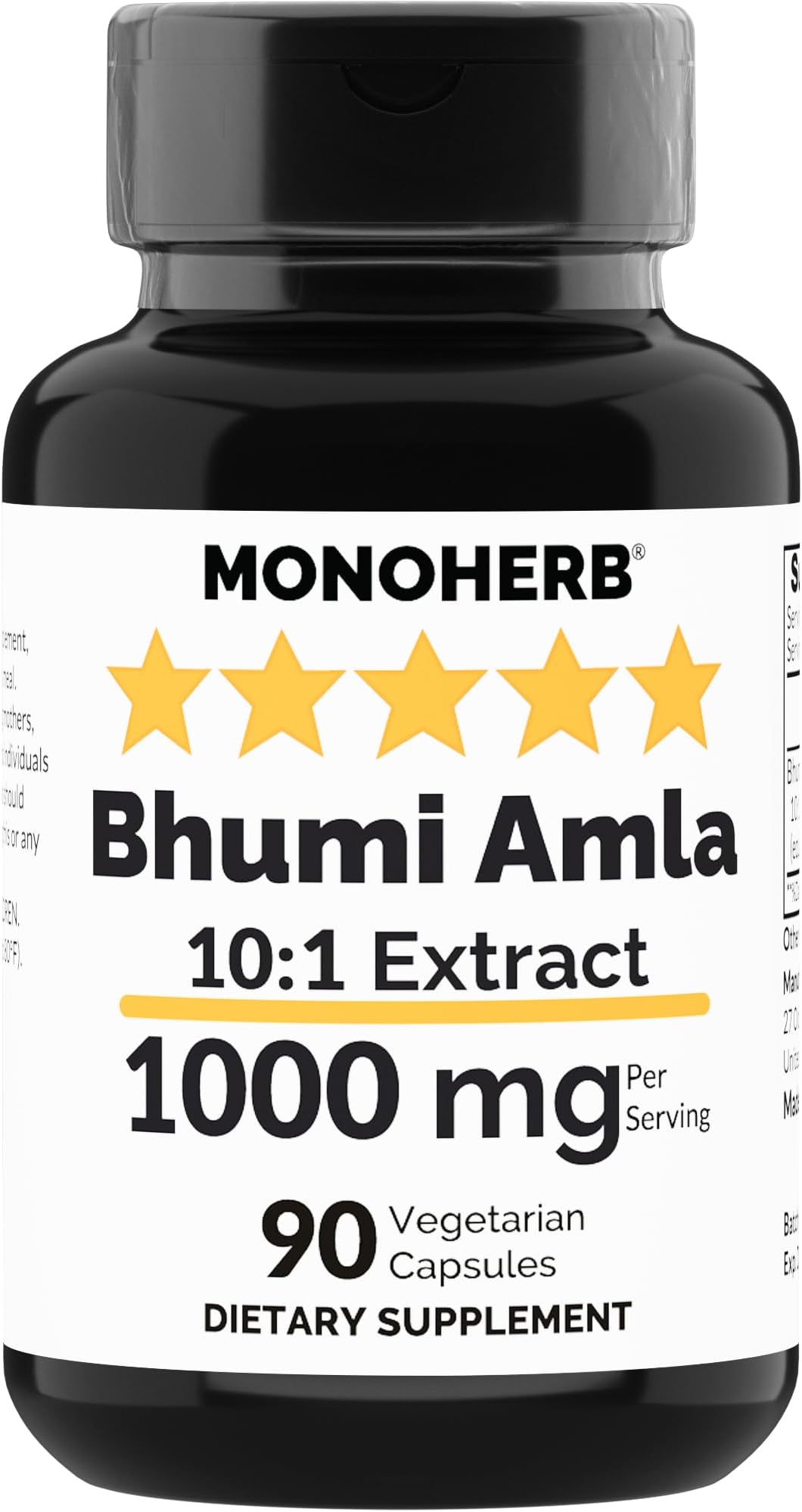 MONOHERB Bhumi Amla Extract 1000 mg - 90 Vegetarian Capsules