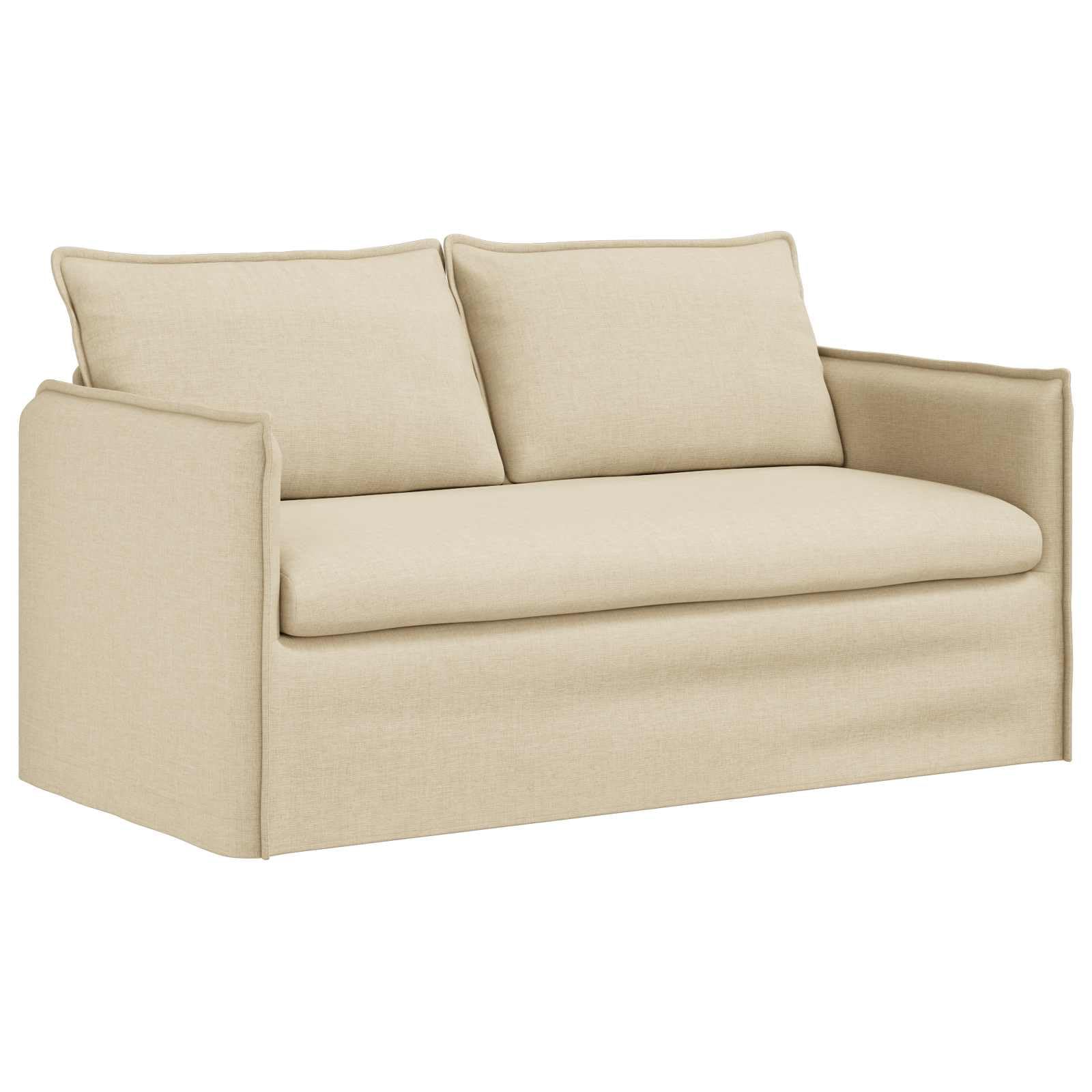 vidaXL Sofa Kremowy 156 x 82 x 85 cm tkanina
