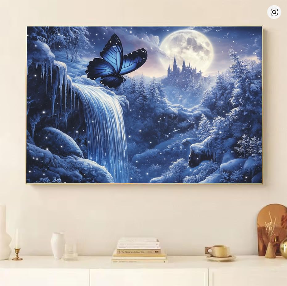 DIY painting by numbers kits mariposa lienzo 50x70cm pintura acrílica adultos 3