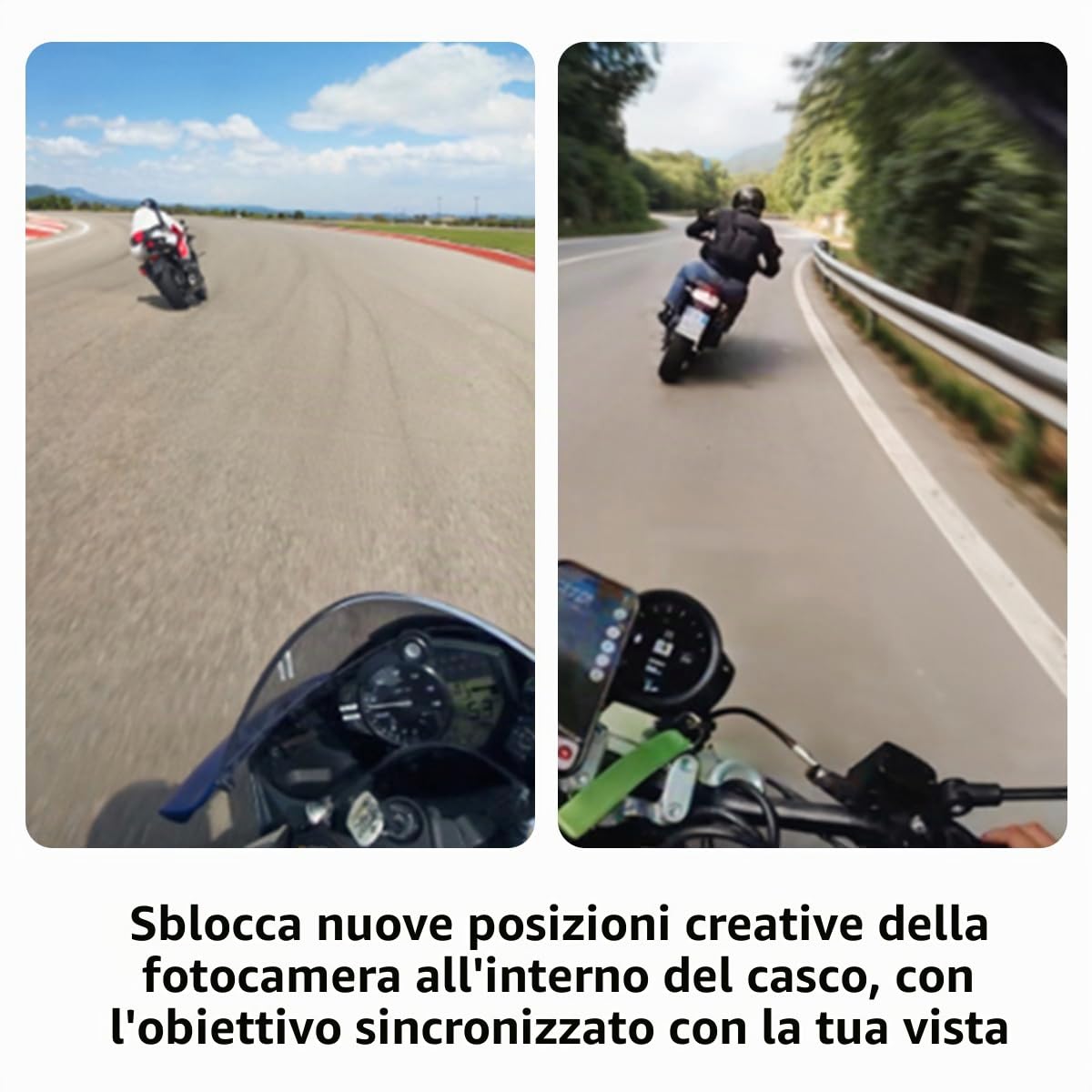 Supporto per casco per Insta360 GO 3S/GO 3 Action Camera Housing Frame Magnetico Quick Release Sport Camera Mount per Ciclismo Moto