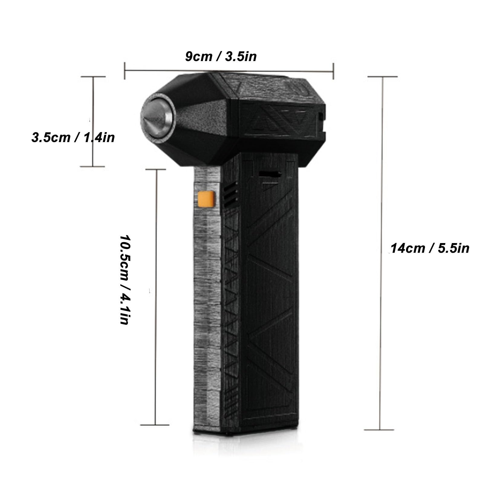 Electric Air Duster, 130000RPM Compressed Air Duster 3 Gear Adjustable Jet Dry Blower for Computer Keyboard Outdoor Car Home Black