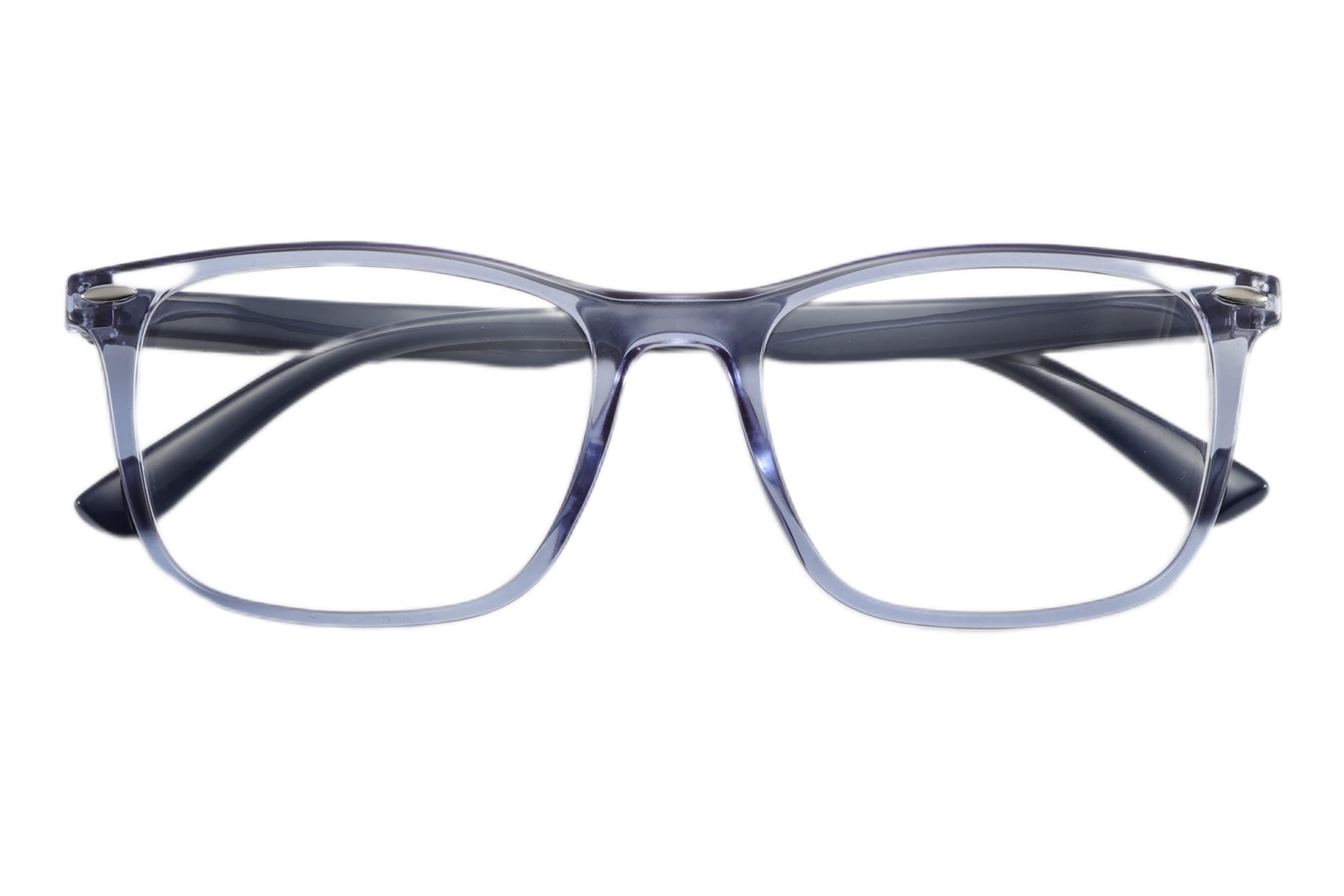 Corpo-otto Crystal Occhiali da Lettura, Azzurro-Blu, Standard Unisex-Adulto