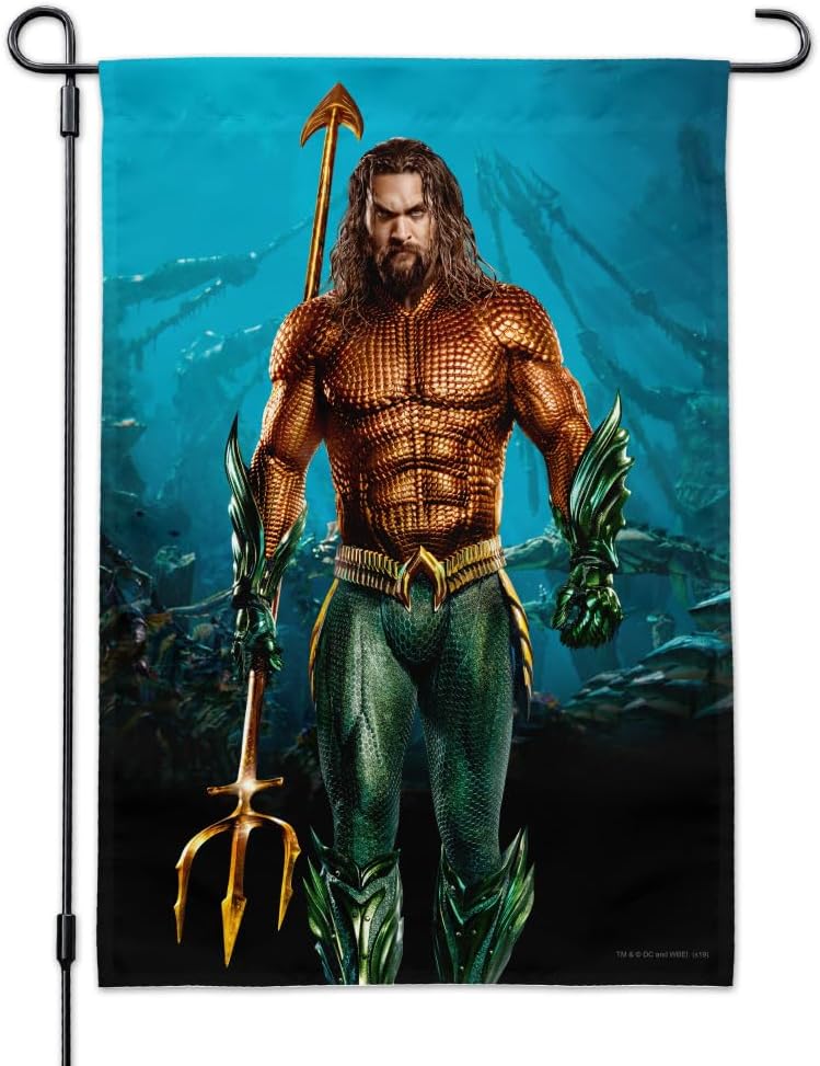 Aquaman Movie Jason Mamoa Full Costume Garden Yard Flag