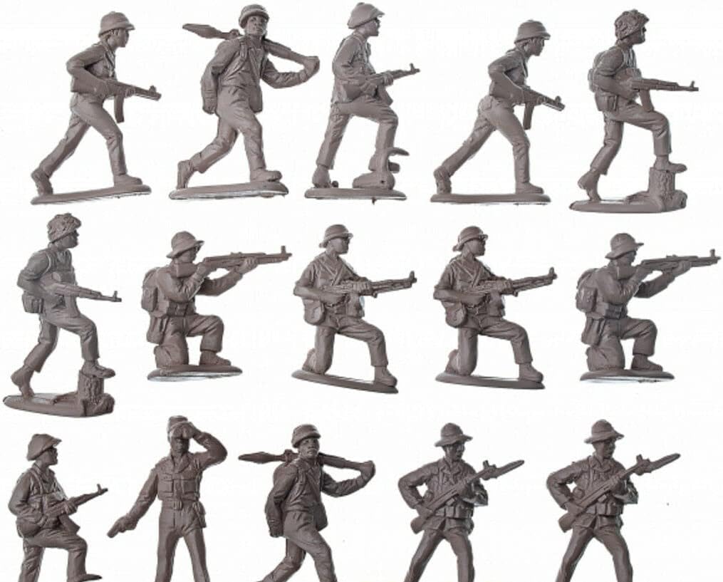 Plastic Figures Mars Figures 32007-1/32 NVA (North Vietnamese Army), Scale Plastic Model kit