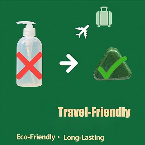 Miniatura 6 de Nature Triangle - Barra de champú, champú sólido natural a base de plantas, limpieza suave y cuidado nutritivo, apto para viajes para todo tipo de