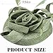 Zinniday Sage Green Victoria Fascinator - 2026 Derby Hats 1920s 50s Vintage Feather High Tea Party Kentucky Hat with Hair Clip for Lady Women Girls Church Holiday Event Party Dress Up (9.84 inch)