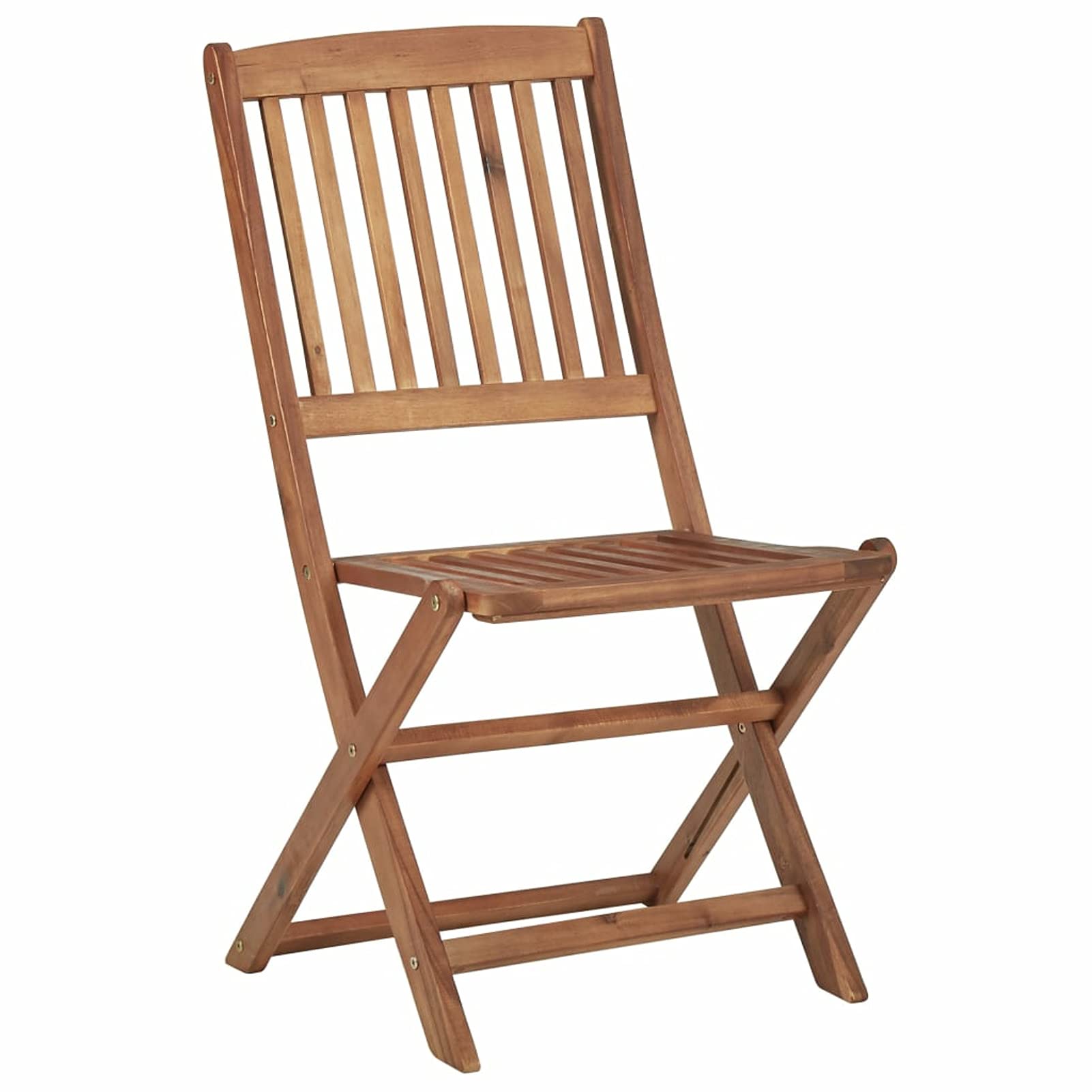 Sedie da Giardino Pieghevoli 4 pz in Legno Massello d'Acacia,Sedia da Giardino,Sedie da Esterno,Sedie per Tavolo da Giardino R