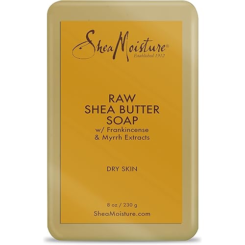 SheaMoisture Bar Soap For Body And Face For Dry Skin With Raw Shea Butter Paraben Free 8 oz