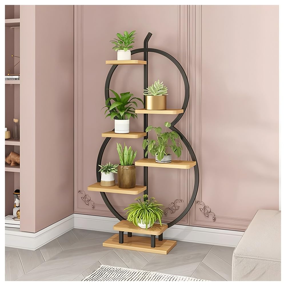 Support de plantes en métal 6 niveaux étagère pour pot de fleur intérieur et balcon