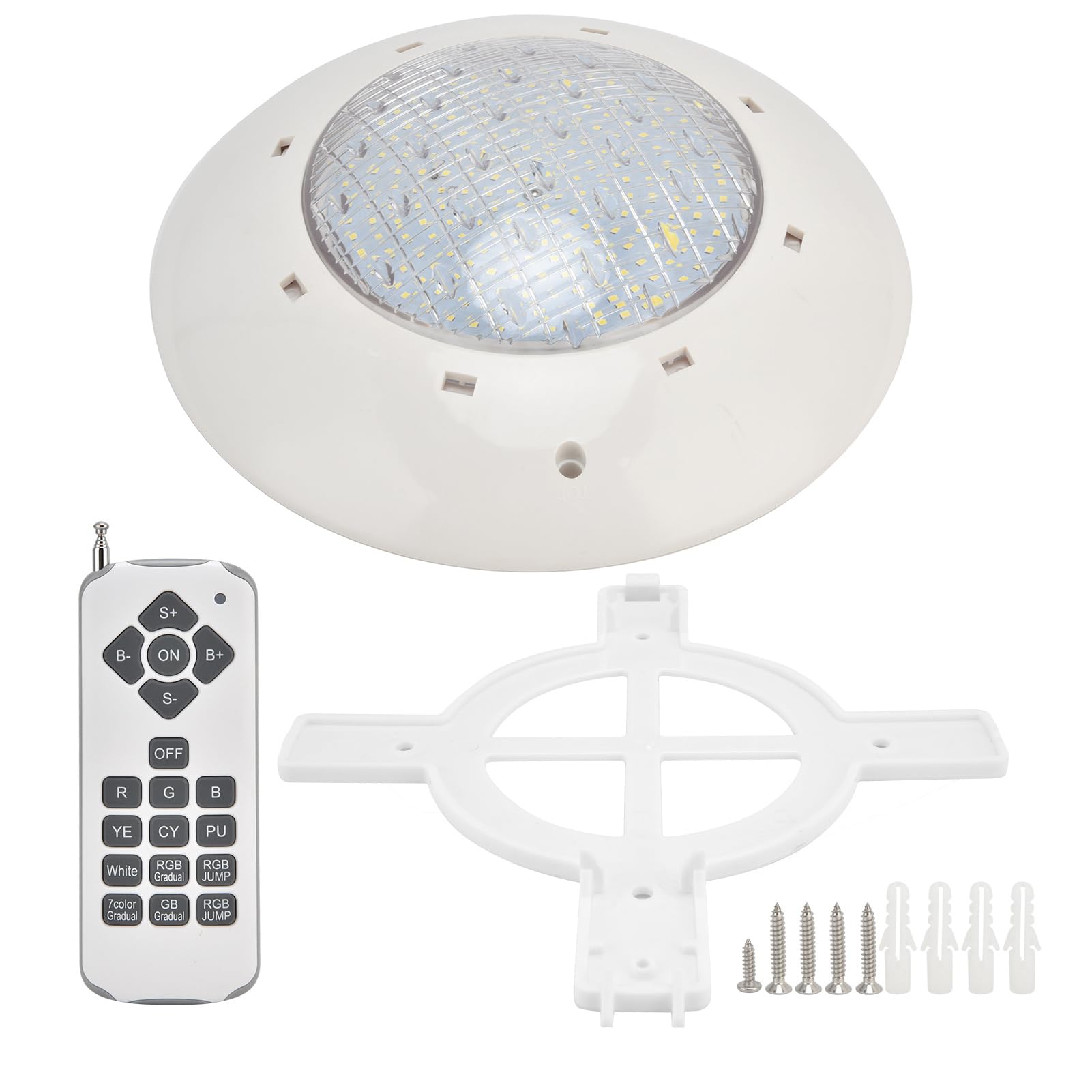 Wodoodporna LED do Basenu o Mocy 15 W, IP68, Kolorowe, Podwodne Oświetlenie Naścienne RGB z funkcją Zdalnego Sterowania, AC12V (35W)