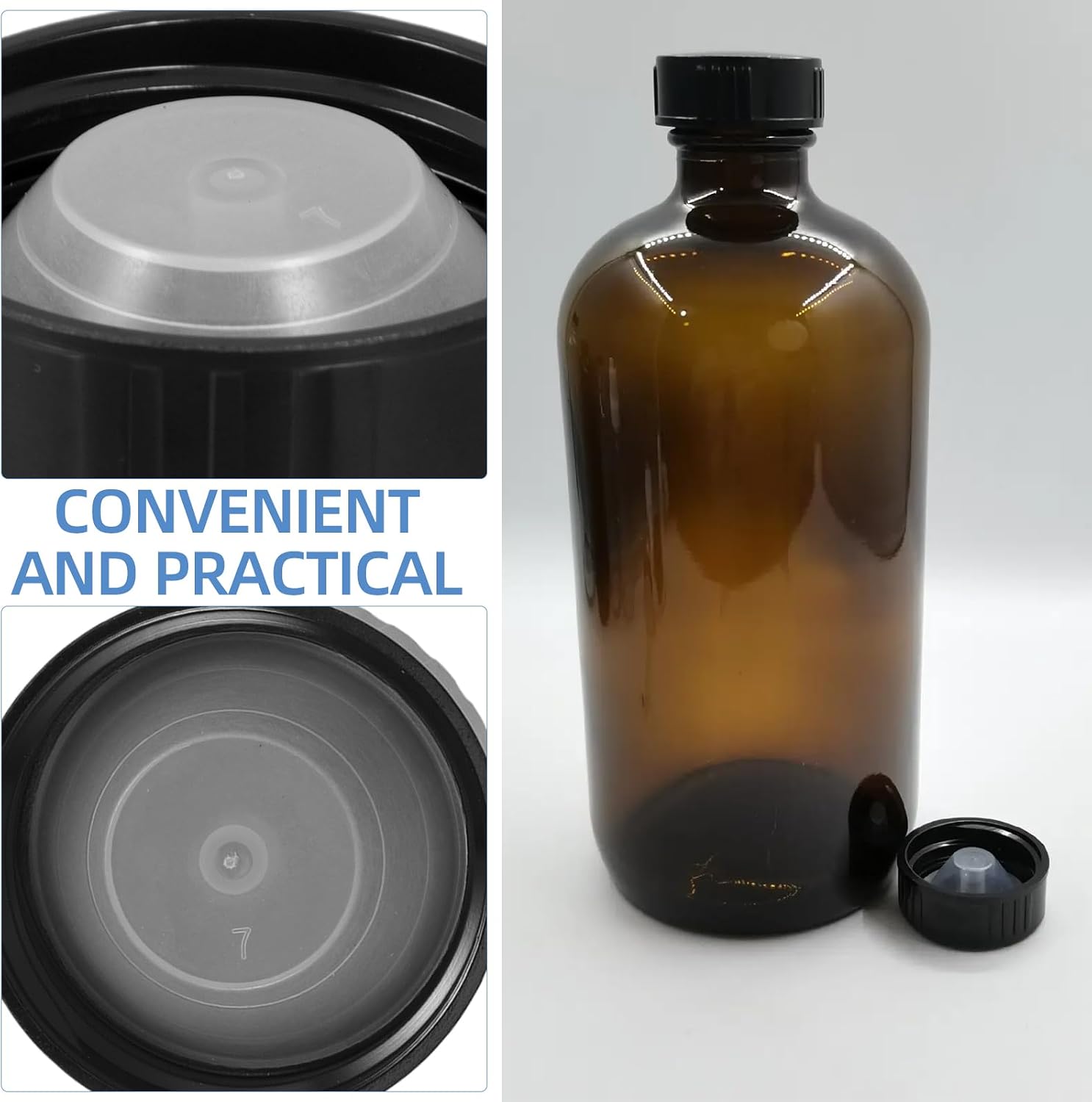 38mm Gallon Growler Caps, 5pcs Plastic Screw Lids for Glass Jugs & Bottles, Reusable Water Jug Cap Fits 1/2 & 1 Gallon Brewing, Beer, Wine Containers