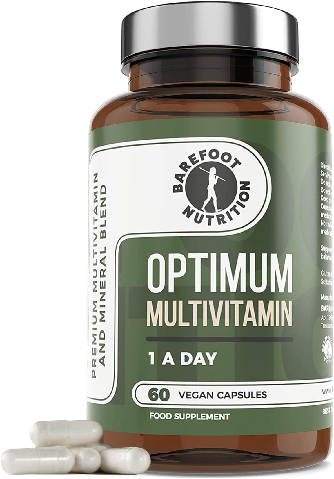 – Optimum Multivitamin & Mineral Supplement, Bioactive High Strength Formula with Vitamin C Complex, Superior Absorption for Immune Support - 60 Vegan Capsules
