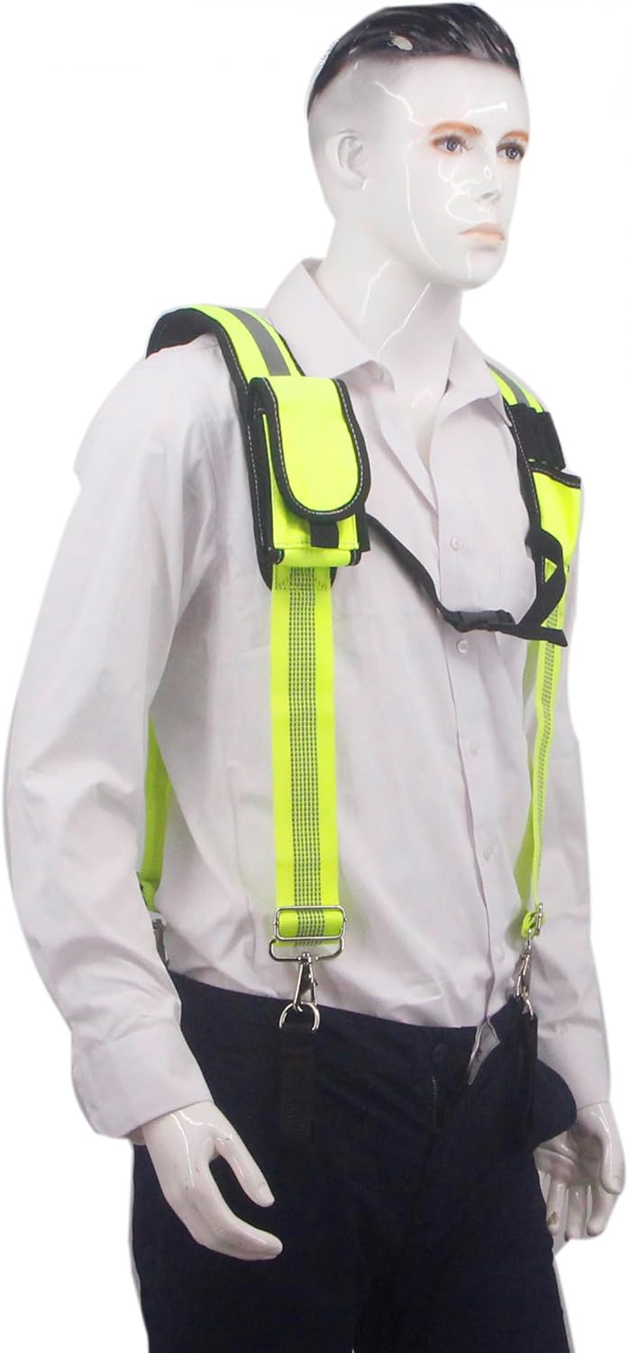 Tool Belt Suspender for Men 4 Point Padded with Attachment Loops, WristBand Pouch Pocket for Construction Worker - Image 5