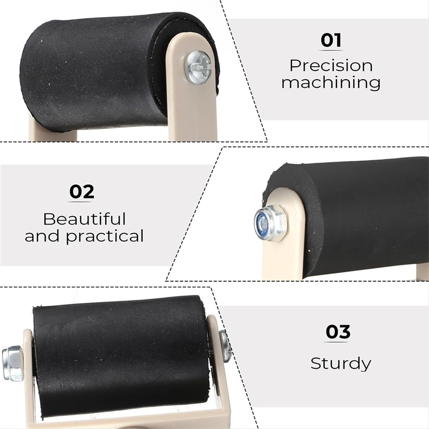 Rubber Brayer Roller 15 Pcs Rubber Brayer Roller Bulk, Small Printmaking Rollers Versatile Plastic Relief Printing