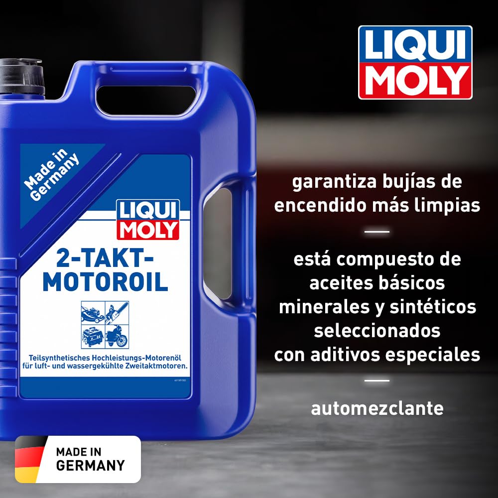 LIQUI MOLY Aceite para motores de 2 tiempos | 5 L | Aceite de 2 tiempos | 1189