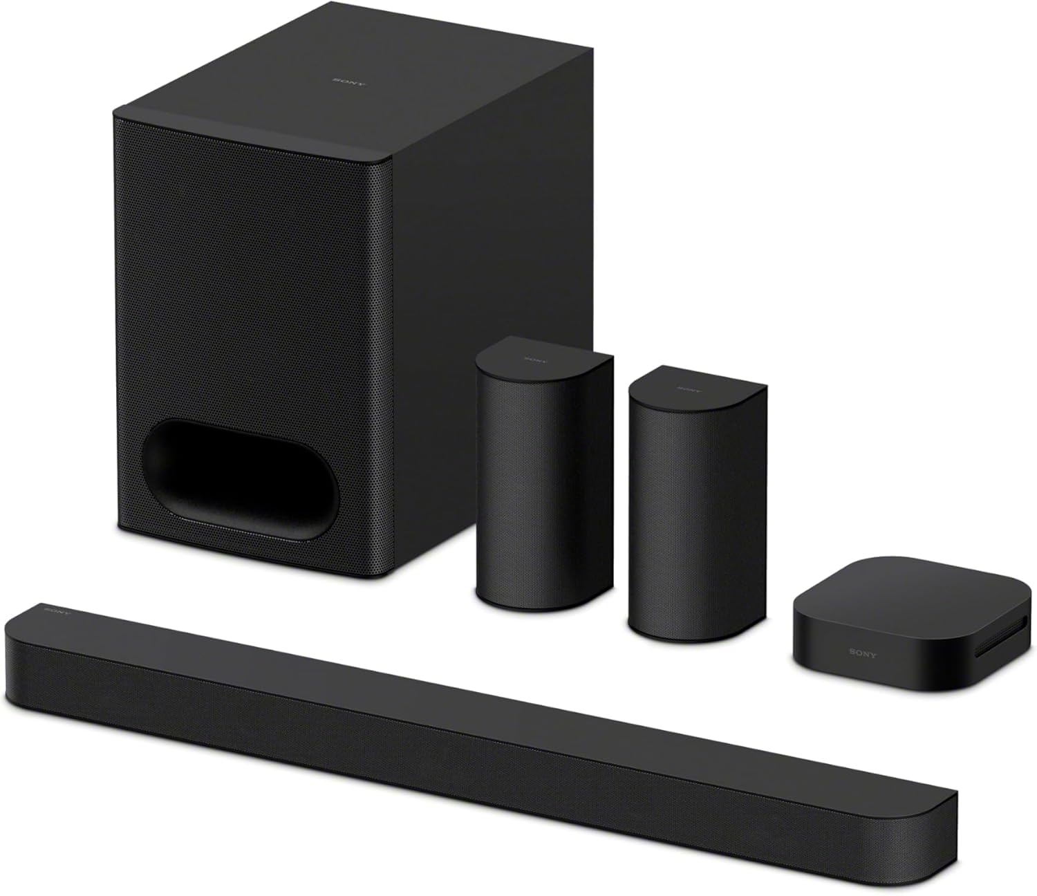 Sony BRAVIA Theater System 6 – 5.1ch Home Theater with Dolby Atmos & DTS:X, Wireless Rear Speakers & Subwoofer, Bluetooth, BRAVIA Connect (Model HT-S60)