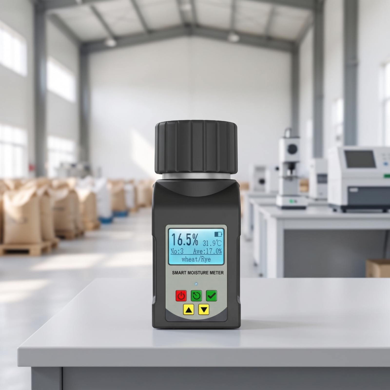 Qianly E Higrómetro Portátil Medidor Temperatura y Humedad Retroiluminado para Agricultores