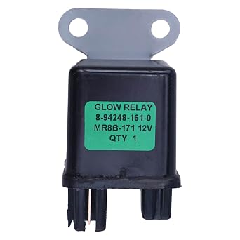 12V Preheating Glow Plug Relay 16415-65600 119650-77910 8-94248-1610 Compatible with Kubota D722 D902 D905 D1105 V1305 V1505 for Isuzu C240 4JJ1 Engines Replace for JIDECO 91008V