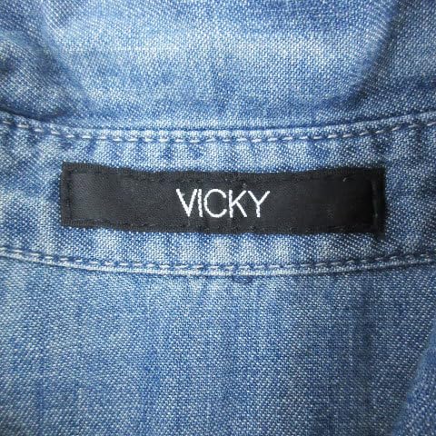 Amazon.co.jp: ビッキー VICKY デニムシャツ カジュアルシャツ Amazon.co.jp: ビッキー VICKY デニムシャツ カジュアルシャツ