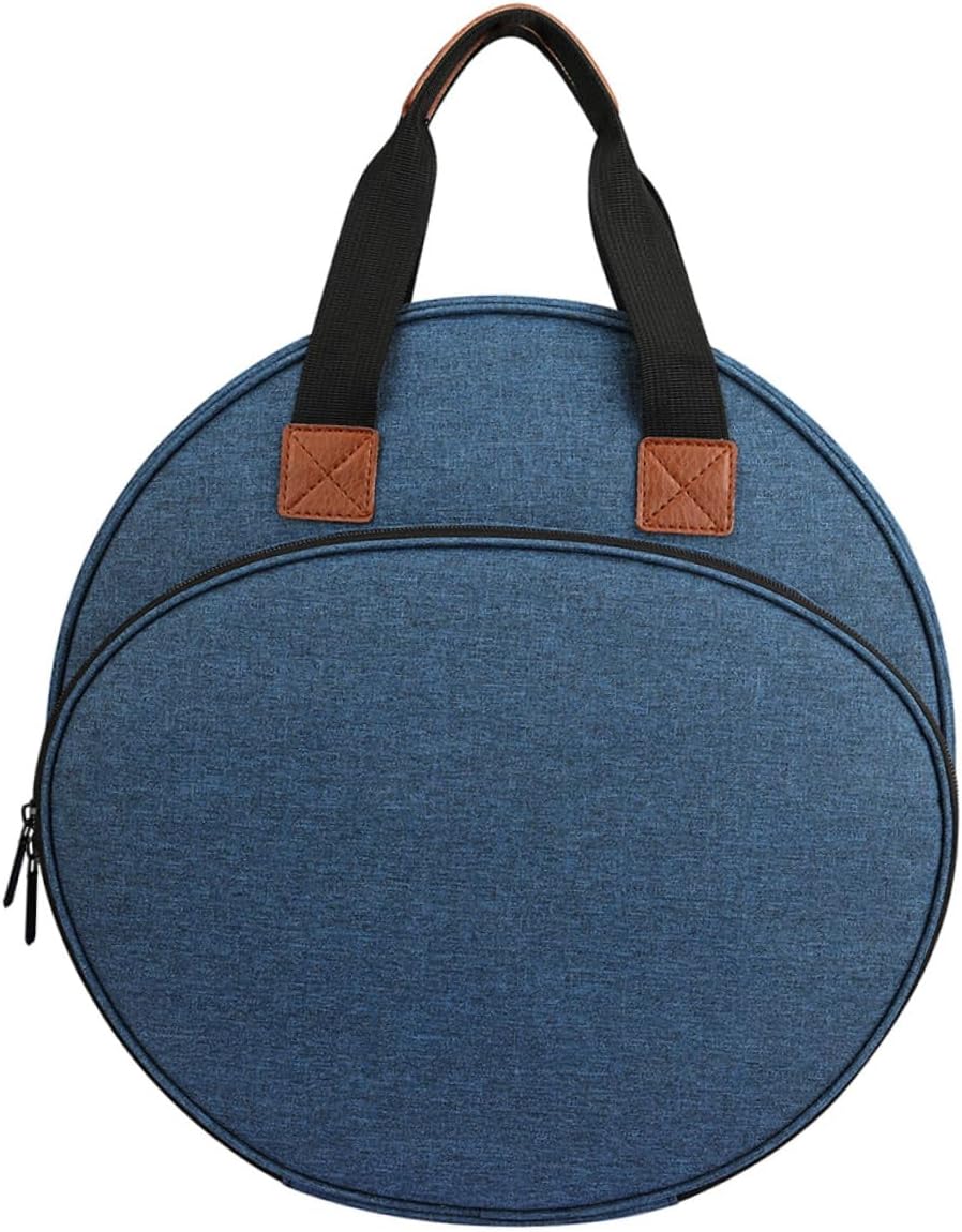 AKOOSY 1Pc Embroidery Project Carrying Bag Large Capacity Storage Organizer with Sturdy Handle Multiple Elastic Slots Zipper Pocket and Durable Protection for Embroidery