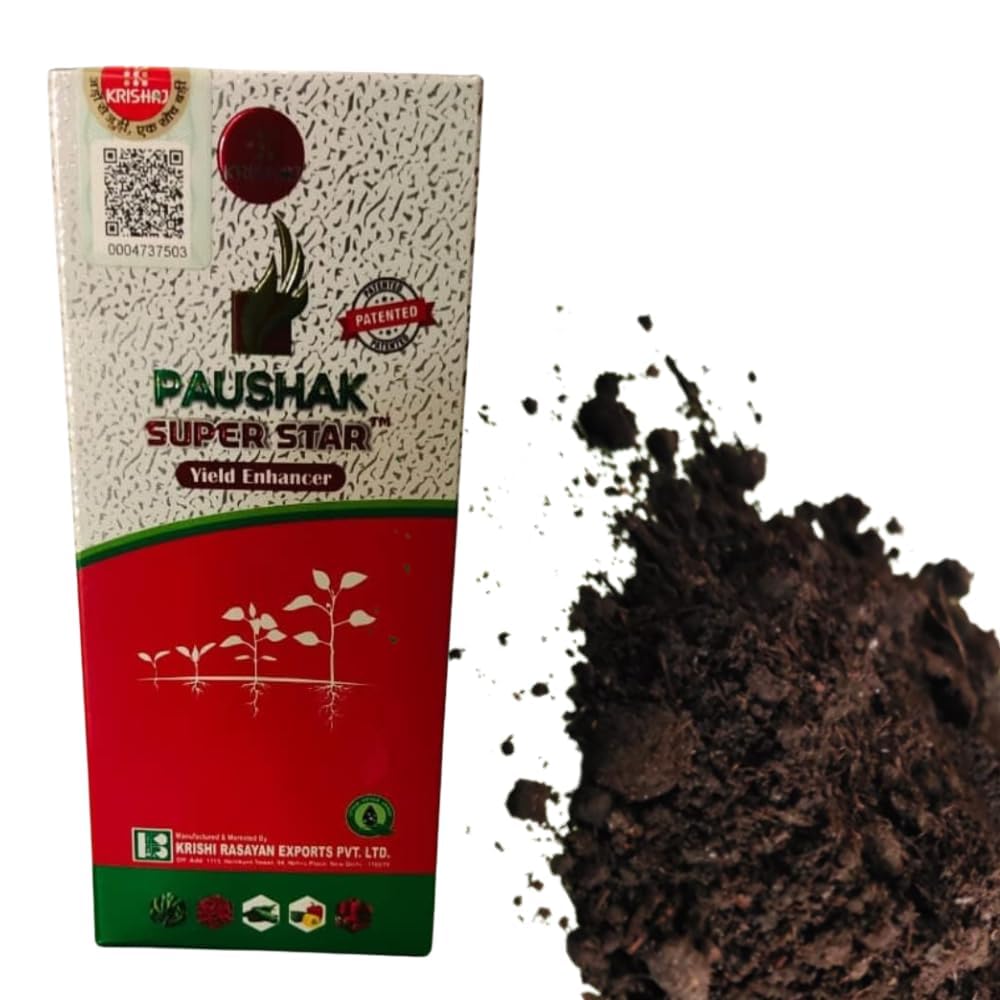 Paushak Super Star (100 Ml) Combo with 250gm neem Khad Powder Plant Growth Regulator For All Crops
