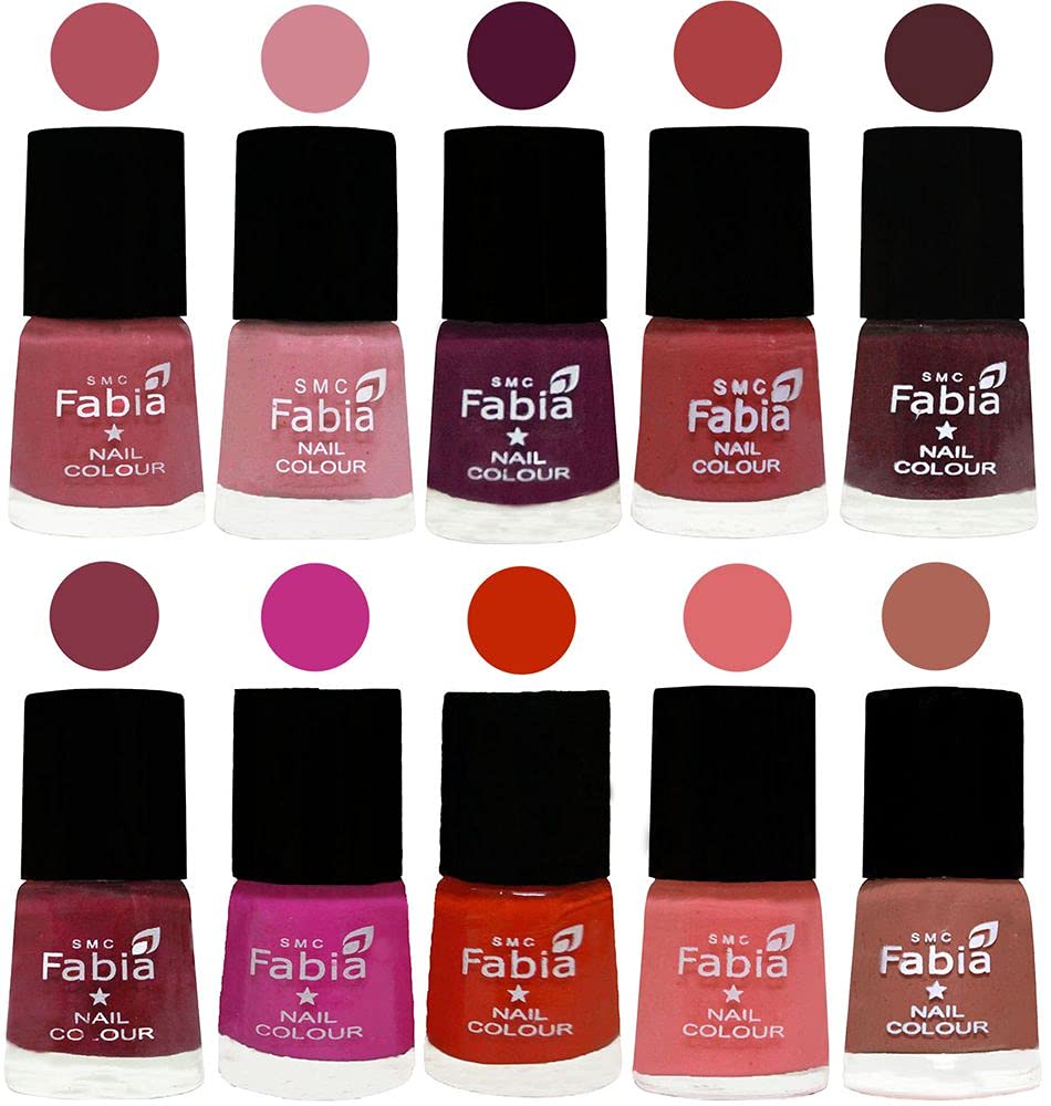 ALL IN ONE (PACK OF 10), Long Lasting Glossy Nail Polish, 6 ml Each, All Vibrant Colours,02174-image-4