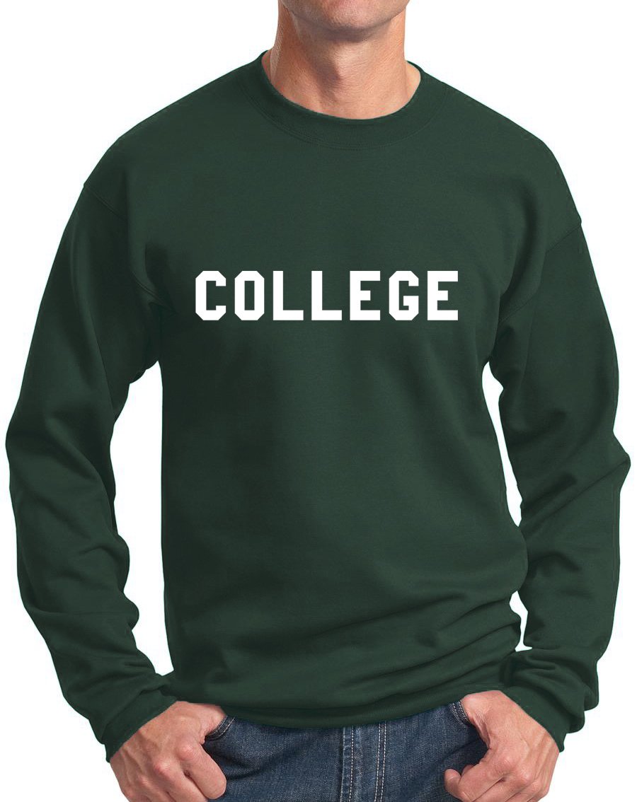 New York Fashion Police College Sweatshirt - Belushi Bluto Tribute 70s Comedy Crewneck - Men's Grey Large