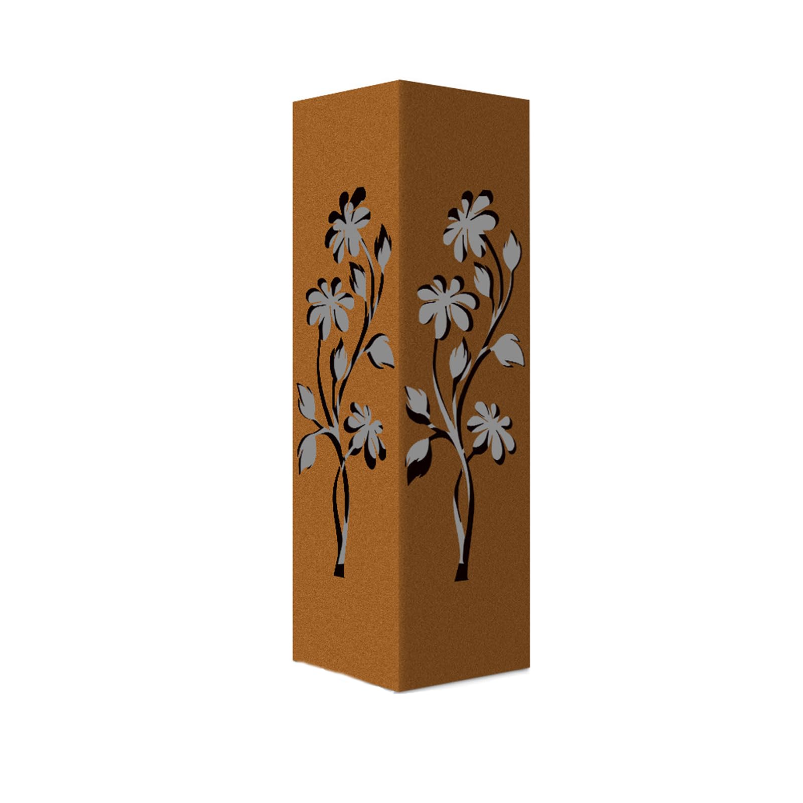 CUNZJIA Elegant Rusty Iron Garden Column Decoration Furniture Artistic Hollows Sculpture for Outdoor Yard and Patios