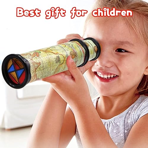 Miniatura 6 de Anyumocz 2 piezas de caleidoscopio mágico, caleidoscopio del viejo mundo, juguete clásico elástico largo para regalos de niños y niñas, juguetes