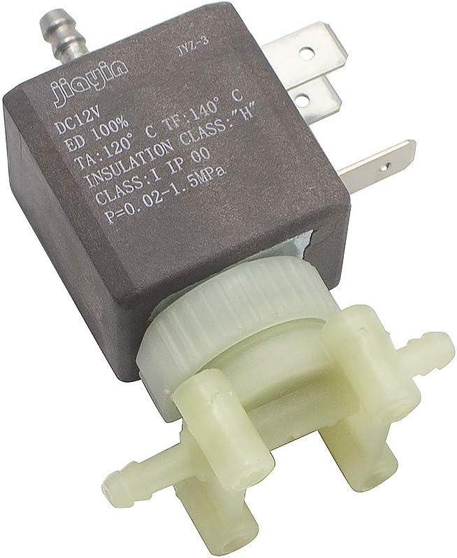 Jiayin JYZ-3 Normally Closed N/C 2/3 Way DC 12V 15bar Cannula Coffee Makers Steam Air Water 2 Position 3 Way Coil Solenoid Water Valve