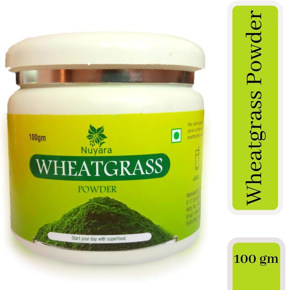 Nuyara Wheat Grass Powder 100 gm (Gluten Free, Superfood)