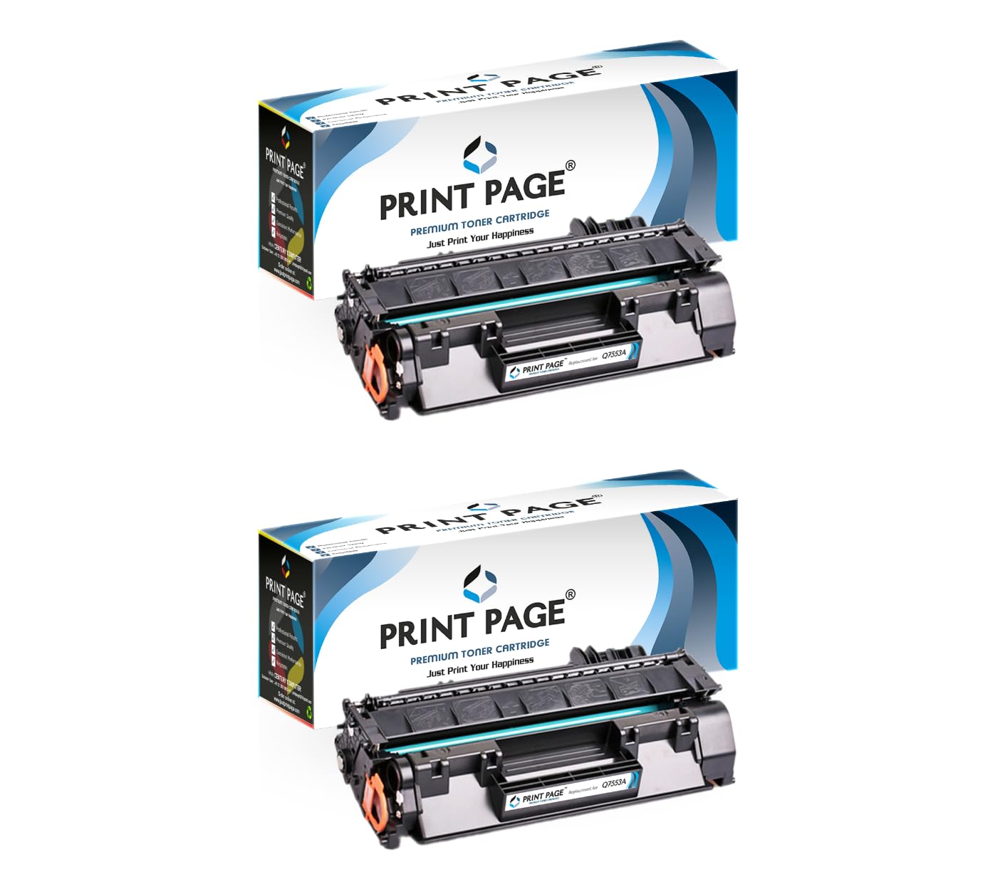 53A Toner Cartridge Compatible for LJ Printers P2014, P2015, P2015dn, P2015x, M2727, M2727nf, 3310, 3370 (Set of 2)